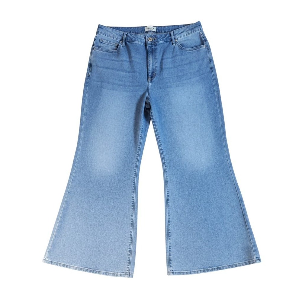 Seven7 Women 24W Loose Straight Leg Jeans High Rise Authentic Blue Denim NWT